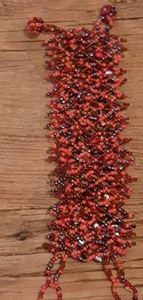 Beautiful coral and authentic stone bracelet